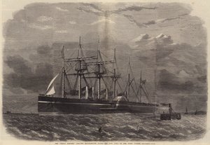 Il Great Eastern lascia Southampton Water per New York nel suo primo viaggio